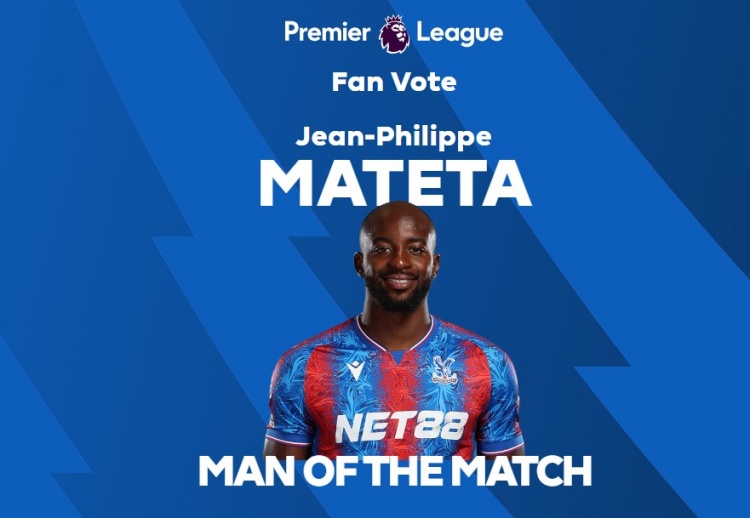  梅開二度！英超官方：馬特塔當選水晶宮2-0曼聯(lián)全場最佳
