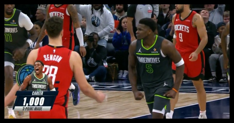  23歲186天！愛(ài)德華茲成NBA歷史上最年輕投進(jìn)1000記三分球員