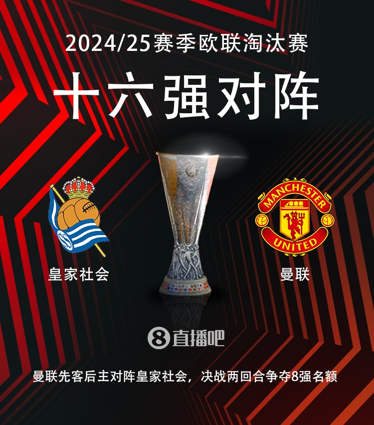  歐聯(lián)16強對陣：曼聯(lián)vs皇家社會??！
